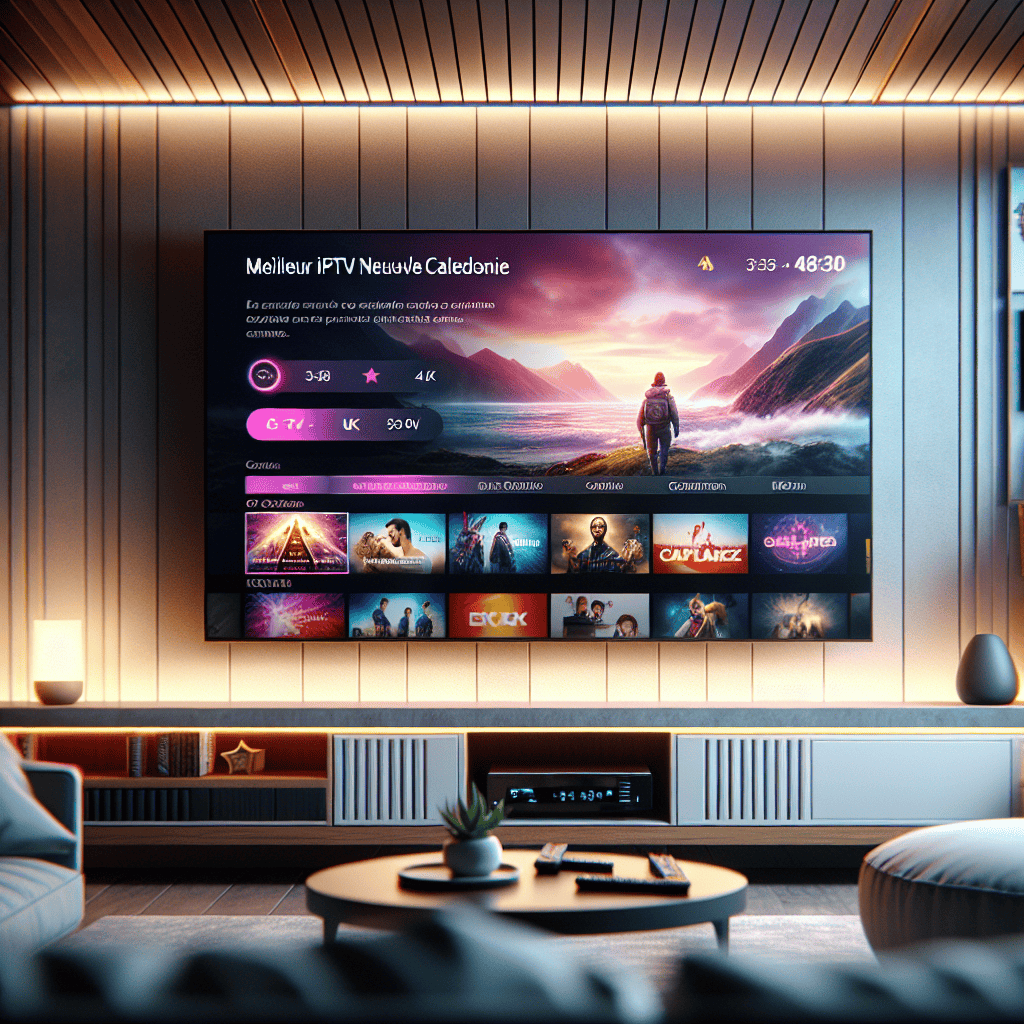 Abonnement IPTV meilleur iptv nouvelle caledonie - Qualité 4K