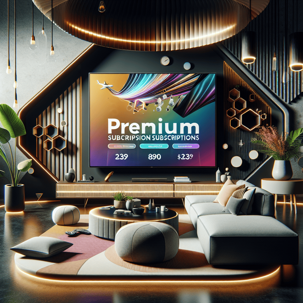 Illustration commerciale premium IPTV abonnement IPTV Dom Tom pour premium subscription offer